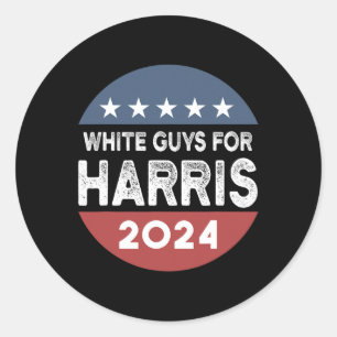 Adesivo Redondo Caras Para Kamala Harris