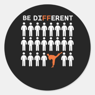 Adesivo Redondo Carateiros São Diferentes!