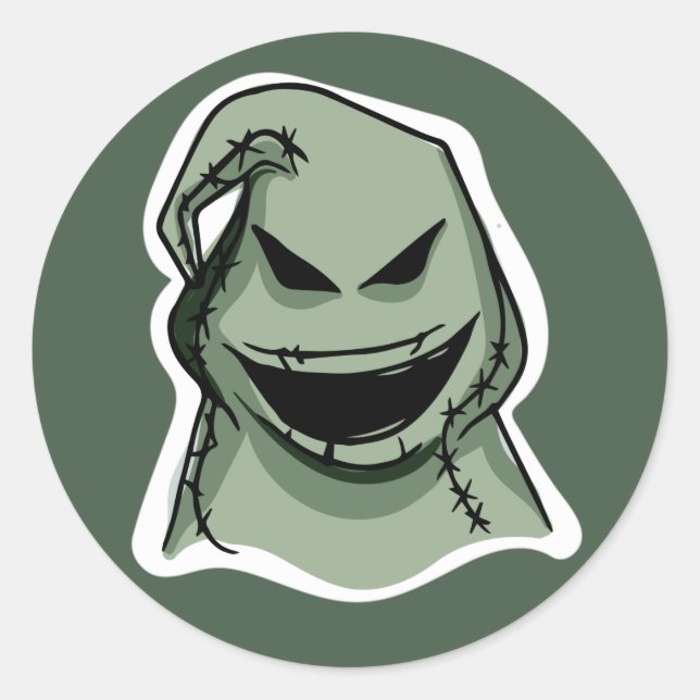 Adesivo Redondo Carateres de Halloween autocolantes personalizados (Frente)