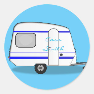 Adesivo Redondo Caravana fina dinamizada Thunder_Cove qualquer cor