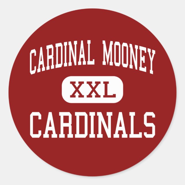 Adesivo Redondo Cardeal Mooney - Cardinals - High - Youngstown (Frente)