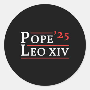 Adesivo Redondo Cardeal Robert Prevost Papa Leo Xiv 2025 Sinalizad