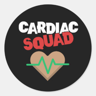 Adesivo Redondo Cardiac Squad Nurse Department