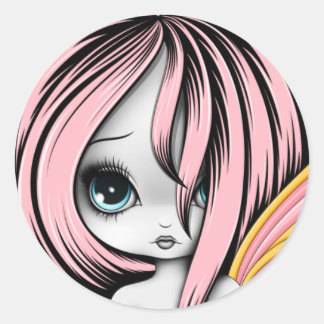 Adesivo Redondo Cardiopatias com Dobra Cardíaca Sangrenta4