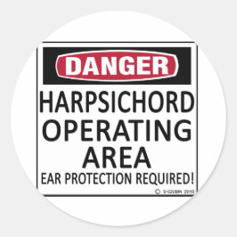 Adesivo Redondo Cargura de área de operação