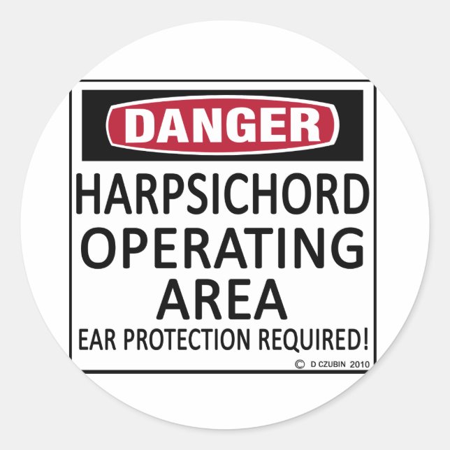 Adesivo Redondo Cargura de área de operação (Frente)