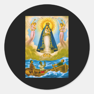 Adesivo Redondo Caridad Del Cobre Cuba Santeria Oshun