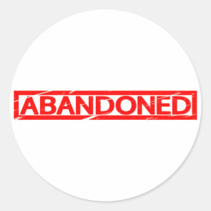 Adesivo Redondo Carimbo Abandonado