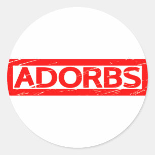 Adesivo Redondo Carimbo Adorbs