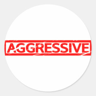 Adesivo Redondo Carimbo Agressivo