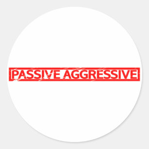 Adesivo Redondo Carimbo agressivo passivo