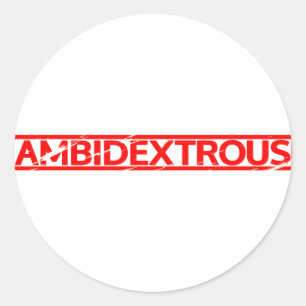 Adesivo Redondo Carimbo Ambidexterior