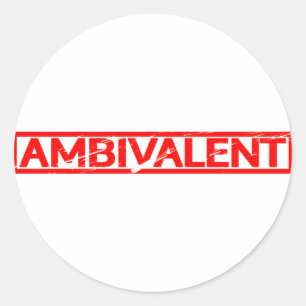 Adesivo Redondo Carimbo Ambivalente