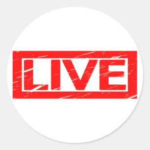Adesivo Redondo Carimbo ao Vivo