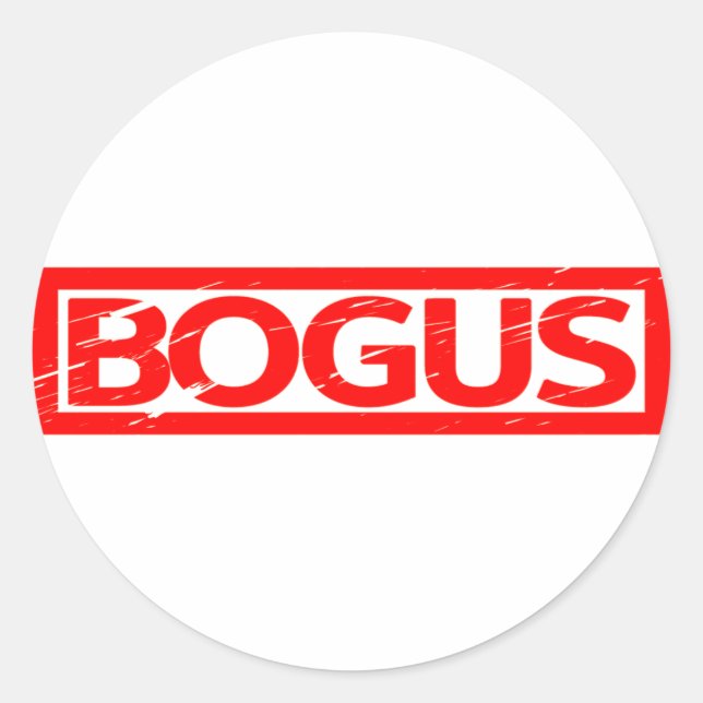 Adesivo Redondo Carimbo Bogus (Frente)