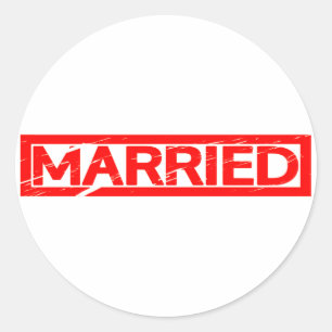 Adesivo Redondo Carimbo Casado
