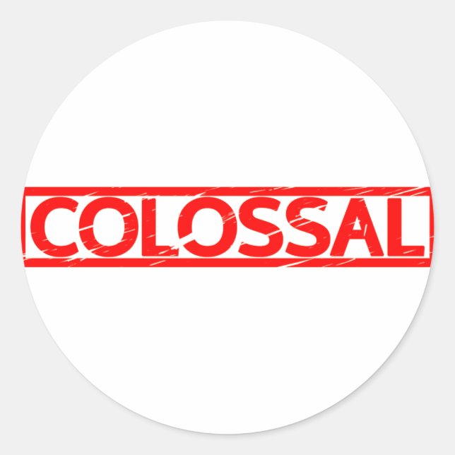 Adesivo Redondo Carimbo Colossal (Frente)