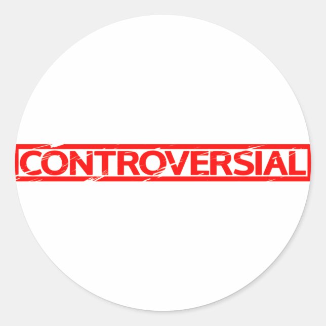 Adesivo Redondo Carimbo Controverso (Frente)