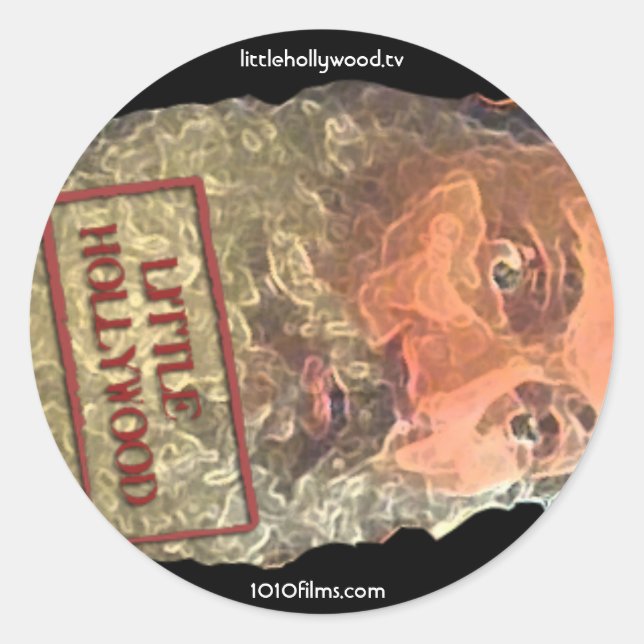 Adesivo Redondo Carimbo de Carimbo Filósofo de Banhroom (Frente)