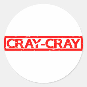 Adesivo Redondo Carimbo de Cray Cray