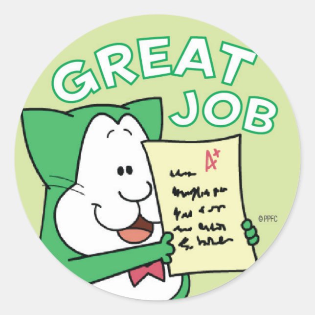 Adesivo Redondo Carimbo de Excelente Crawford (Frente)