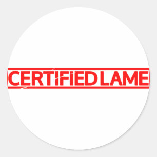 Adesivo Redondo Carimbo de Lame Certificado
