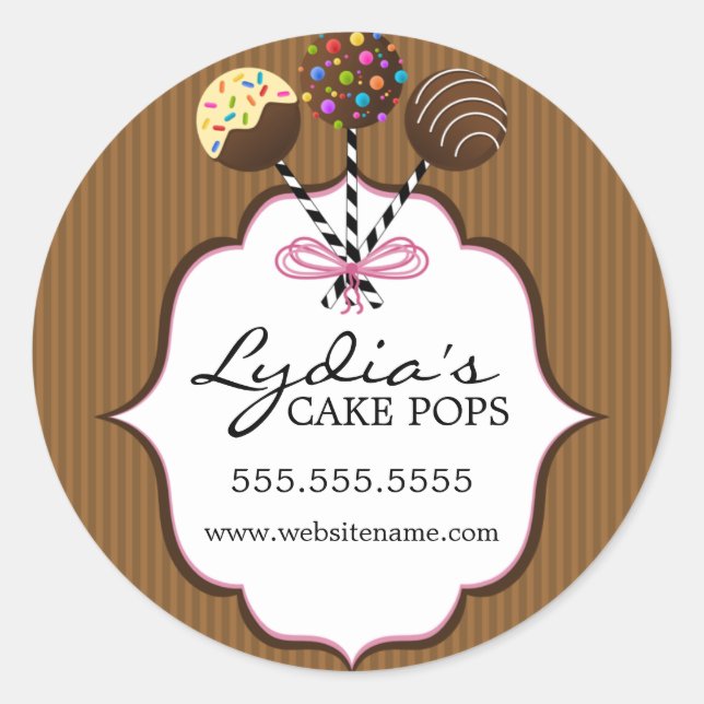 Adesivo Redondo Carimbo de Pop de bolso (Frente)