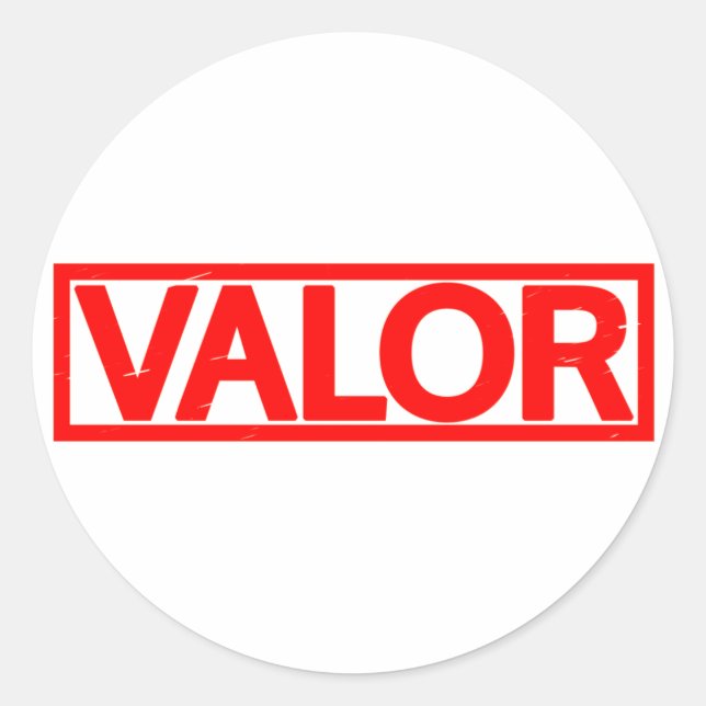 Adesivo Redondo Carimbo de Valor (Frente)