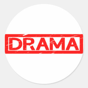 Adesivo Redondo Carimbo do Drama