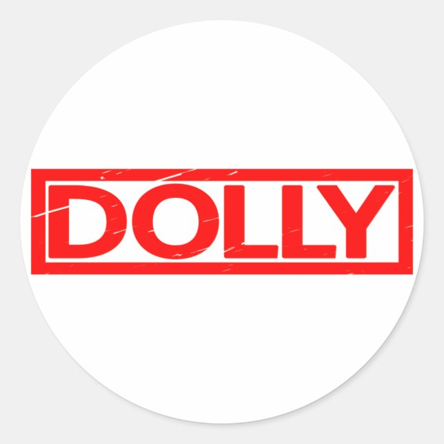 Adesivo Redondo Carimbo Dolly (Frente)