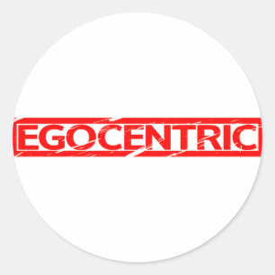 Adesivo Redondo Carimbo Egocêntrico