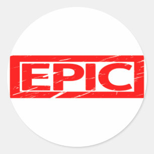 Adesivo Redondo Carimbo Epic