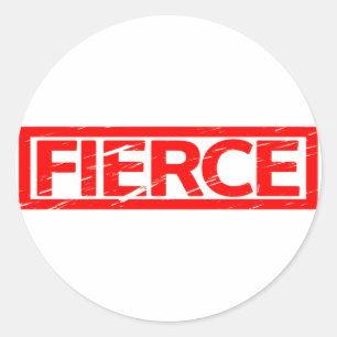 Adesivo Redondo Carimbo Fierce