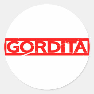 Adesivo Redondo Carimbo Gordita