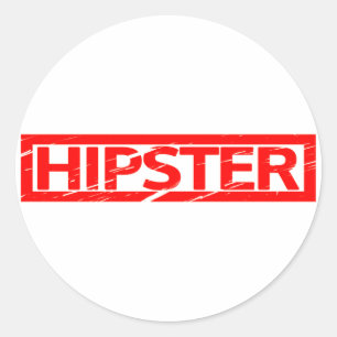 Adesivo Redondo Carimbo hipster