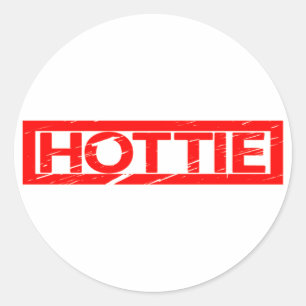 Adesivo Redondo Carimbo Hottie
