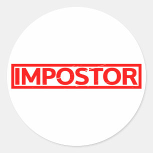 Adesivo Redondo Carimbo Impostor