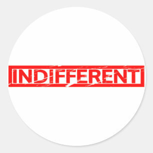 Adesivo Redondo Carimbo Indiferente