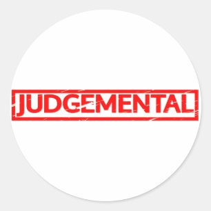 Adesivo Redondo Carimbo Judgmental