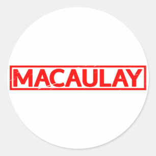 Adesivo Redondo Carimbo Macaulay