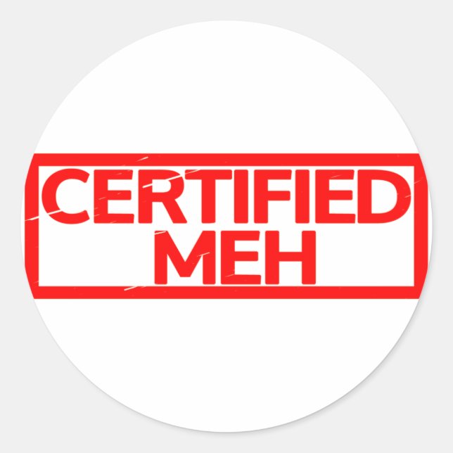 Adesivo Redondo Carimbo Meh Certificado (Frente)
