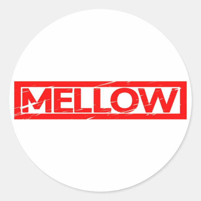 Adesivo Redondo Carimbo Mellow (Frente)