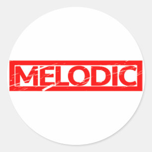 Adesivo Redondo Carimbo Melódico