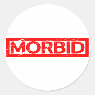 Adesivo Redondo Carimbo Morbid