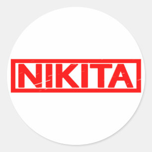 Adesivo Redondo Carimbo Nikita