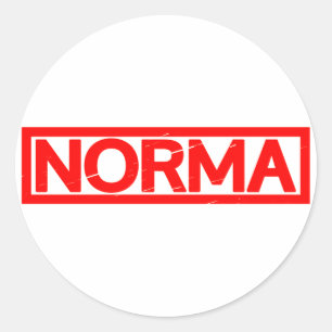 Adesivo Redondo Carimbo Norma