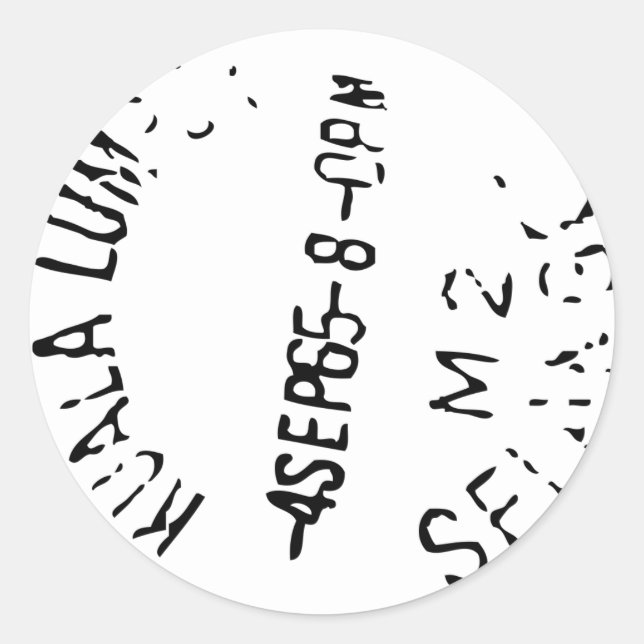 Adesivo Redondo Carimbo Passaporte (Frente)