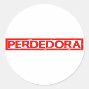 Adesivo Redondo Carimbo Perdedora