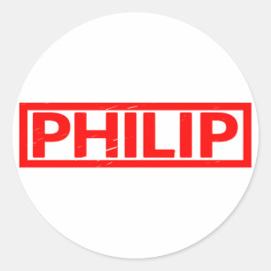 Adesivo Redondo Carimbo Philip