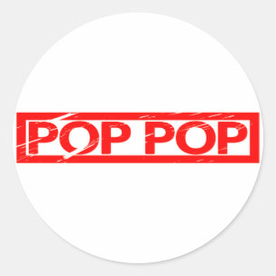 Adesivo Redondo Carimbo pop pop